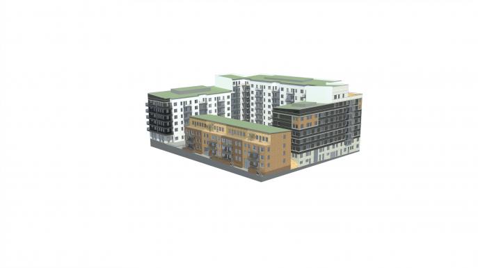 Kista Äng, flerbostadshus detaljplan Stockholm 3