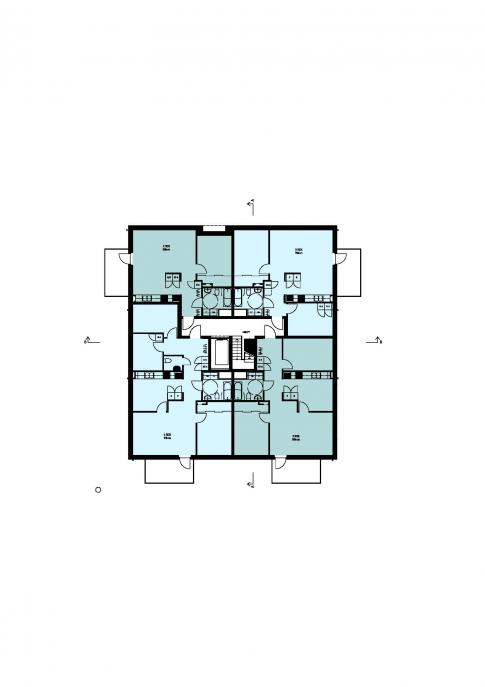 De fem elementen, flerbostadshus Ursvik 1