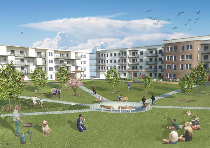 Eds Allé, flerbostadshus Upplands Väsby 1