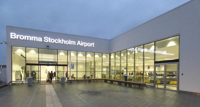 Bromma ny ankomsthall, flygplats Stockholm 4