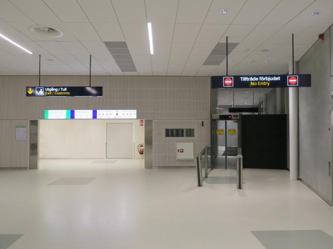 Bromma ny ankomsthall, flygplats Stockholm 11