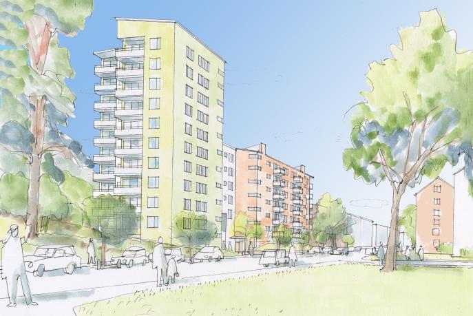 Graniten, flerbostadshus Solna 3
