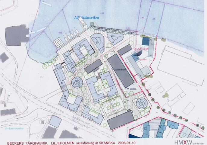 Beckers, stadsplanering Lövholmen Stockholm 2