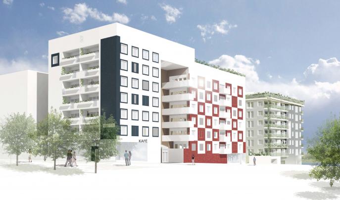 Hjorthagen, flerbostadshus Norra Djurgårdsstaden 3